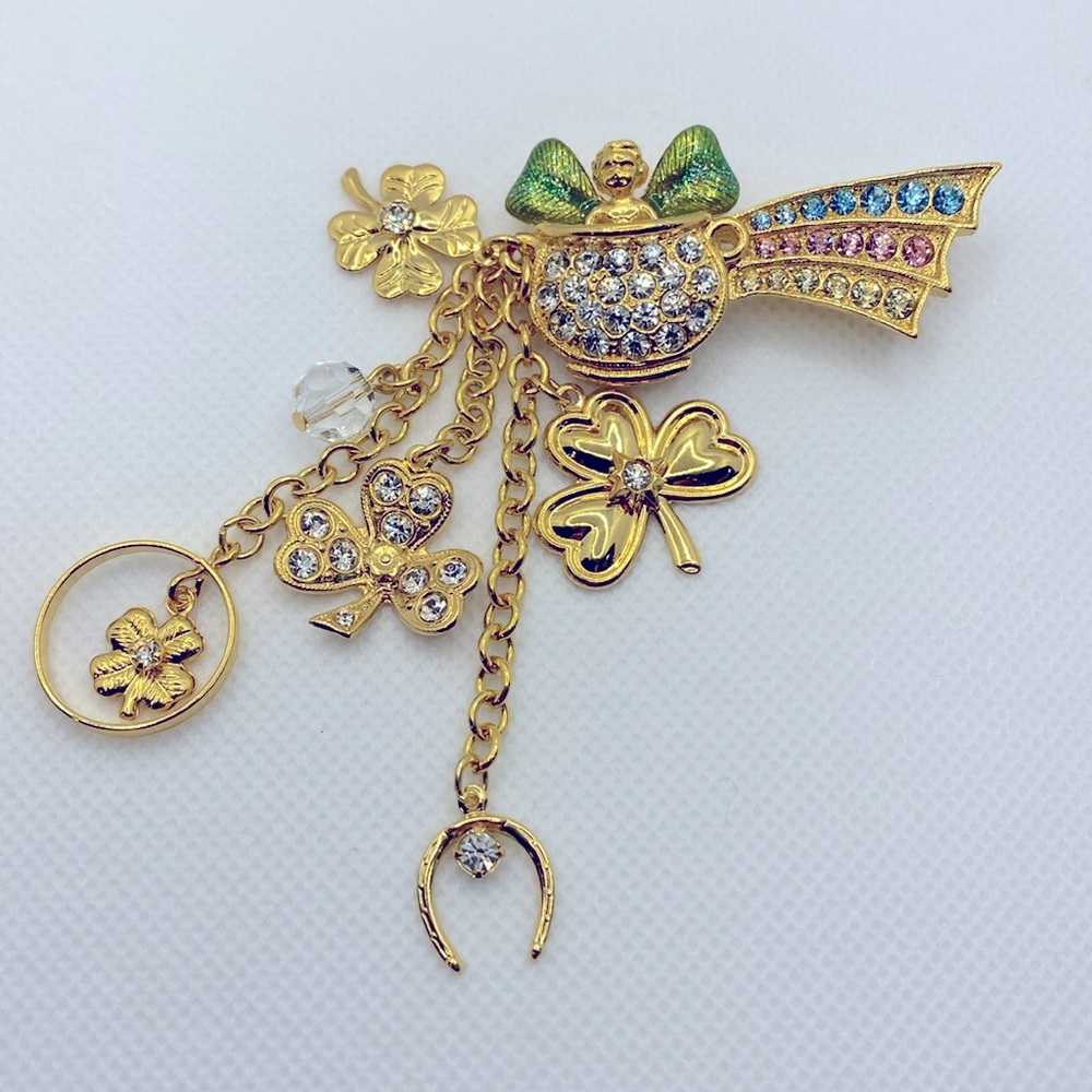 Kirks Folly Pot Of Gold Brooch
